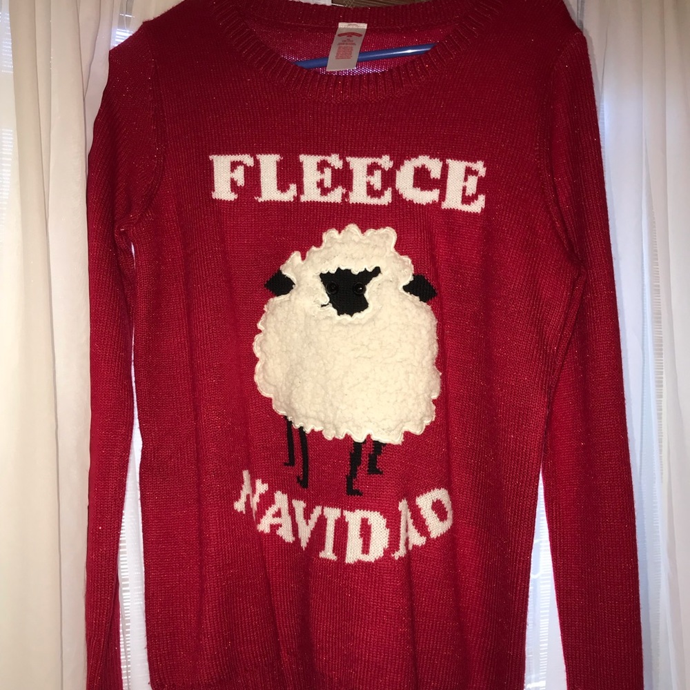 fleece navidad sweater